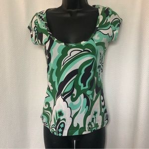 Dolce & Gabbana Beachwear scoop neck cap sleeve top XS-M